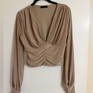 Elegant Tan Women's Top